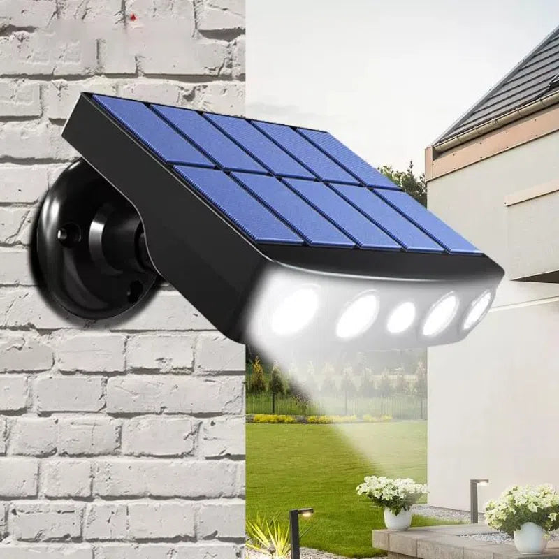 Lanterna Solar de Segurança com Sensor de Movimento - Iluminação Exterior Eficiente