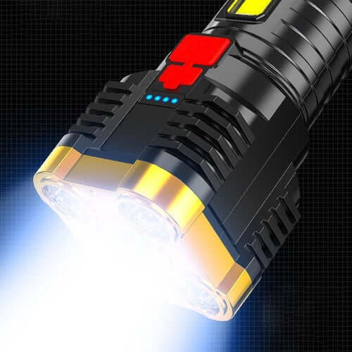 Lanterna Tática de Alta Potência com Luz Brilhante e Bateria Duradoura