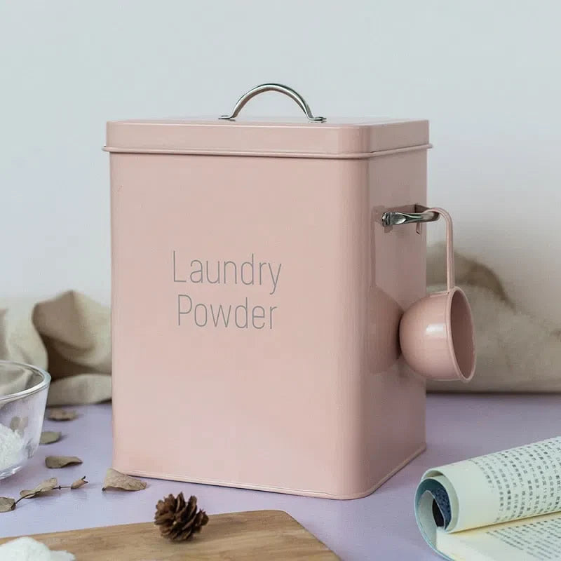 Lata Vintage para Armazenamento de Sabão em Pó