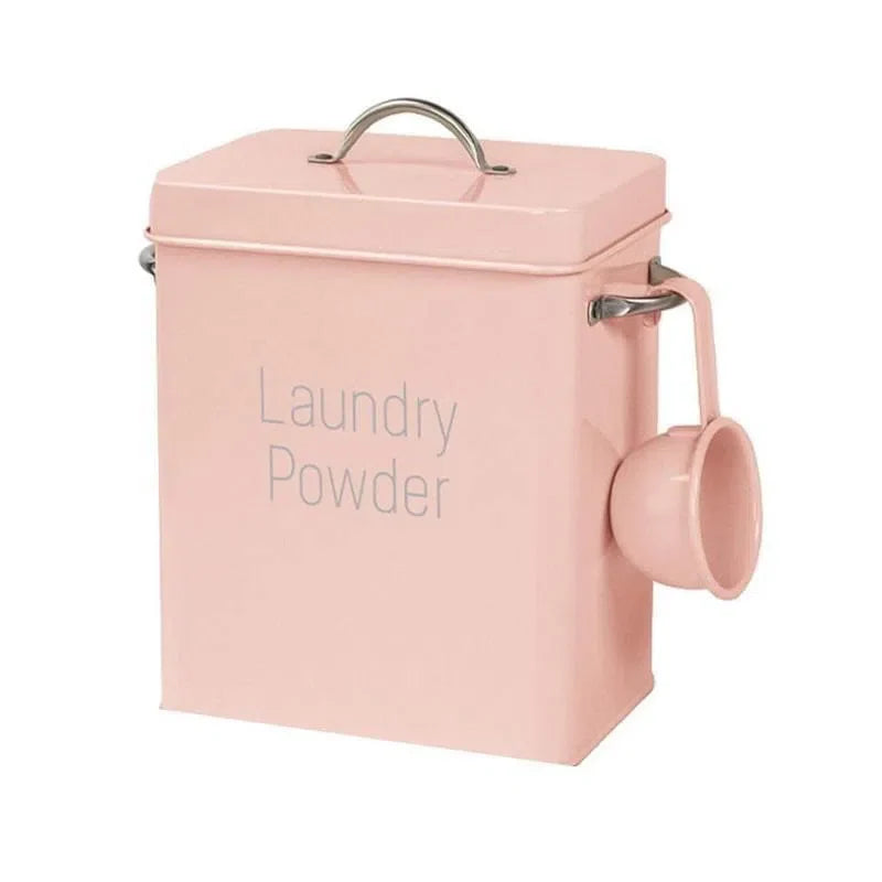 Lata Vintage para Armazenamento de Sabão em Pó