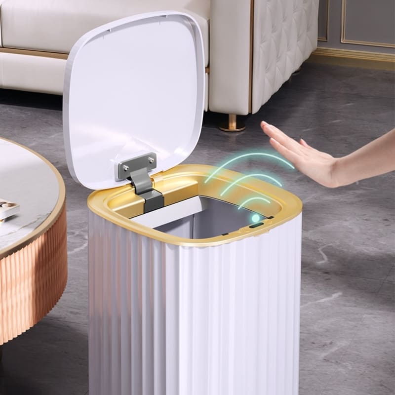 Lixeira Automática para Banheiro e Cozinha com Sensor Inteligente