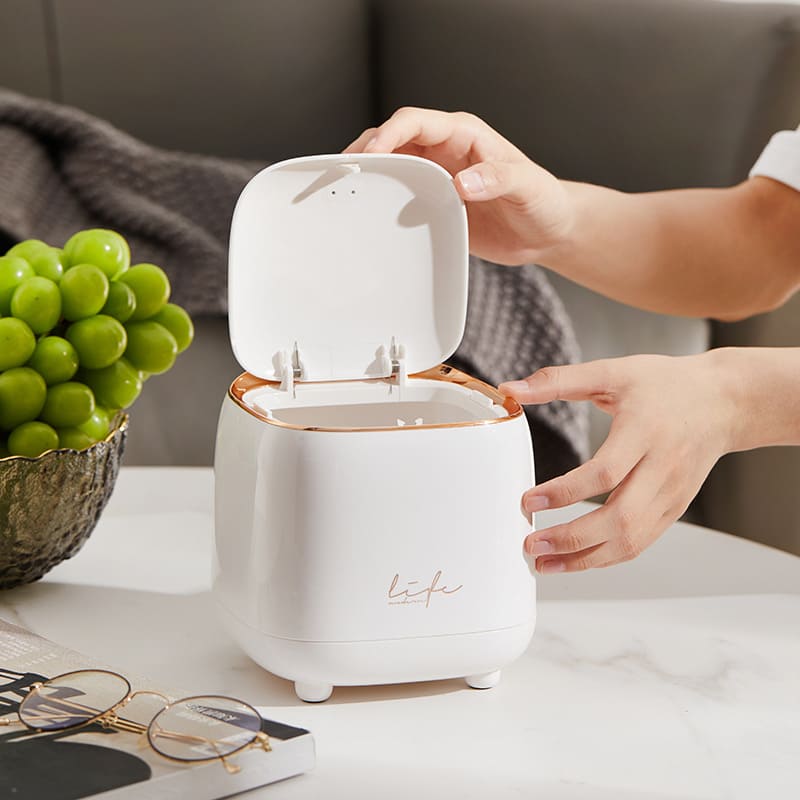 Lixeira de Mesa Decorativa de Luxo para Escritório