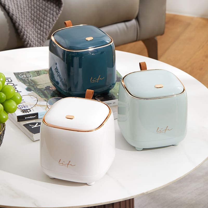 Lixeira de Mesa Decorativa de Luxo para Escritório