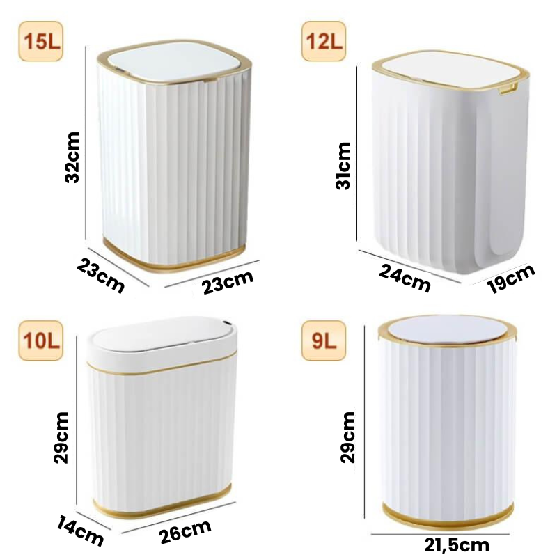 Lixeira para Banheiro com Sensor de Movimento Automático