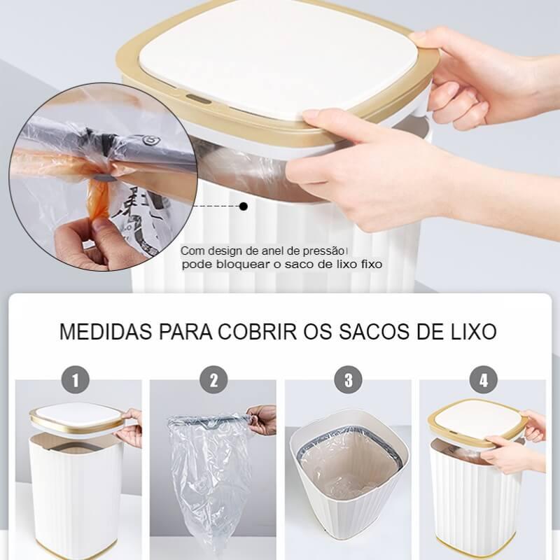 Lixeira para Banheiro com Sensor de Movimento Automático