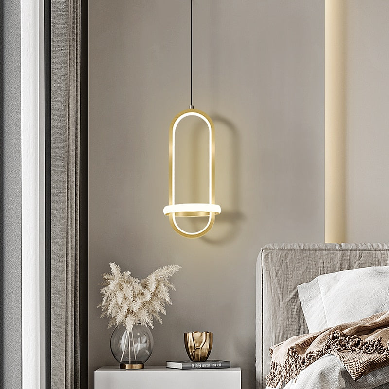 Luminária Pendente Estilo Nórdico Contemporâneo para Iluminação de Ambientes