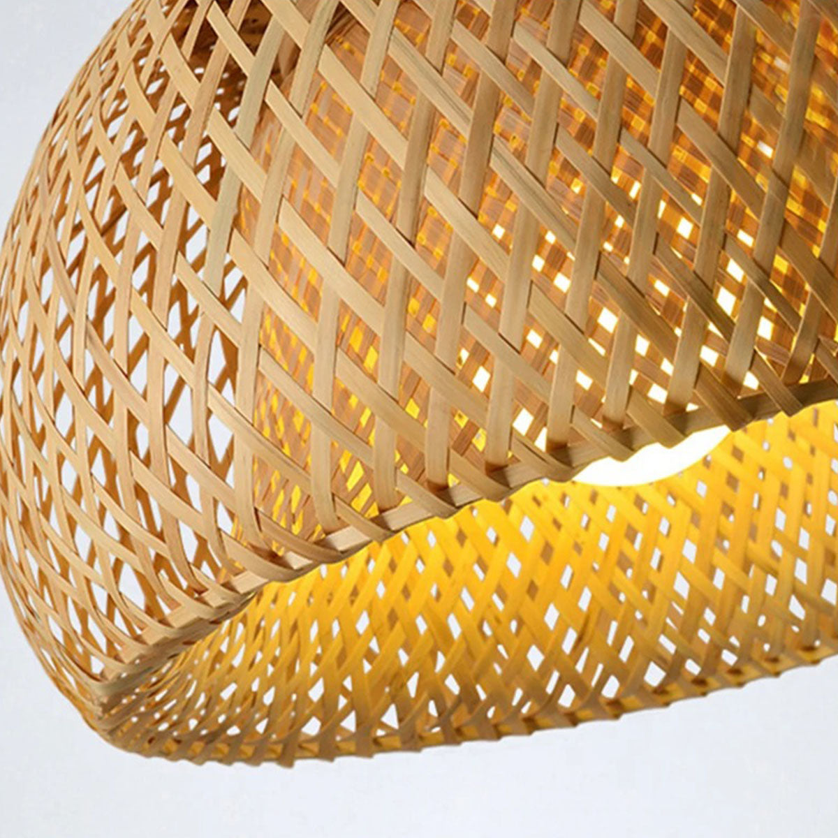 Luminária Pendente de Bambu Organic Loom - Design Sustentável e Elegante