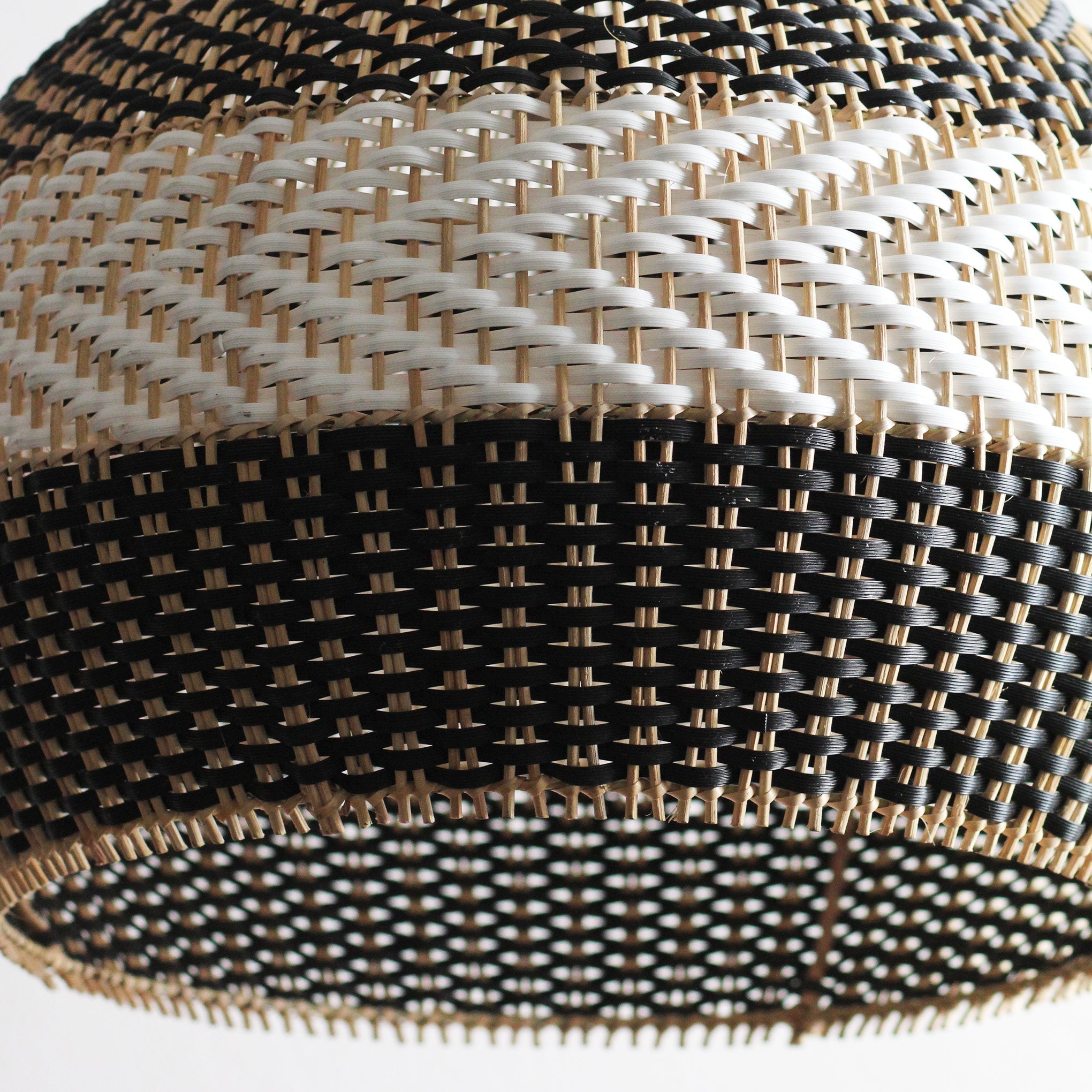 Luminária Pendente de Rattan Estilo Moderno para Decoração