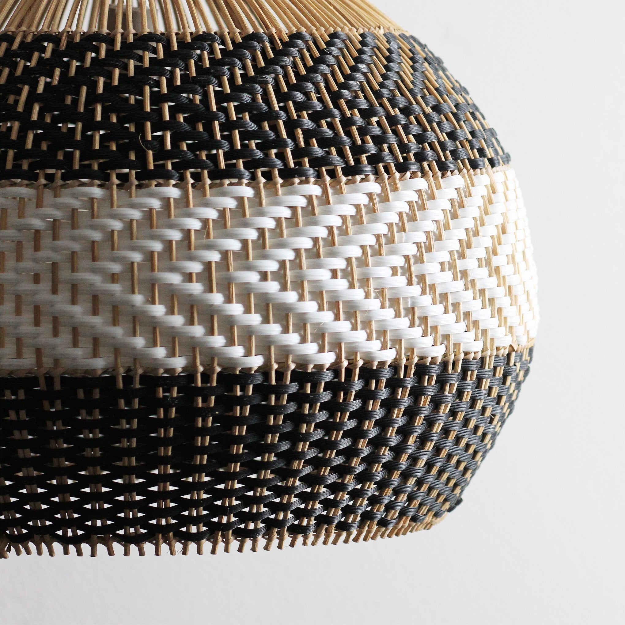 Luminária Pendente de Rattan Estilo Moderno para Decoração