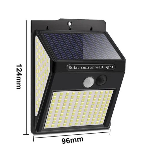 Luminária Solar LED Impermeável com Sensor de Movimento