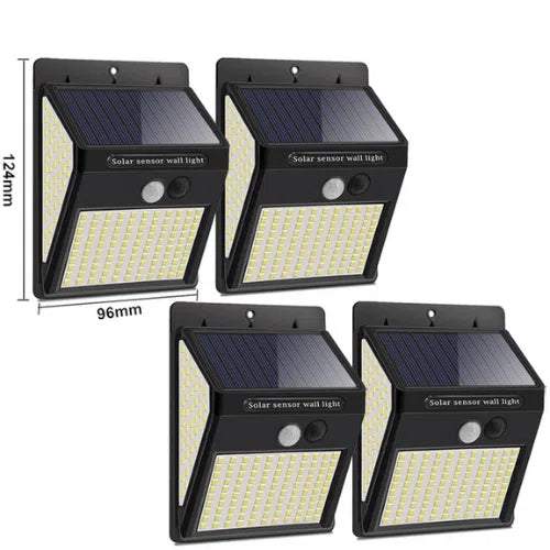 Luminária Solar LED Impermeável com Sensor de Movimento