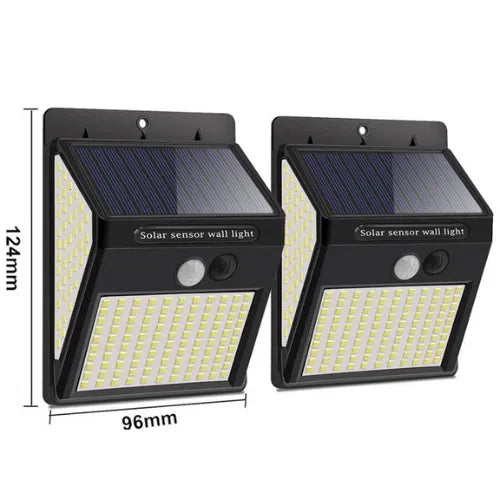 Luminária Solar LED Impermeável com Sensor de Movimento