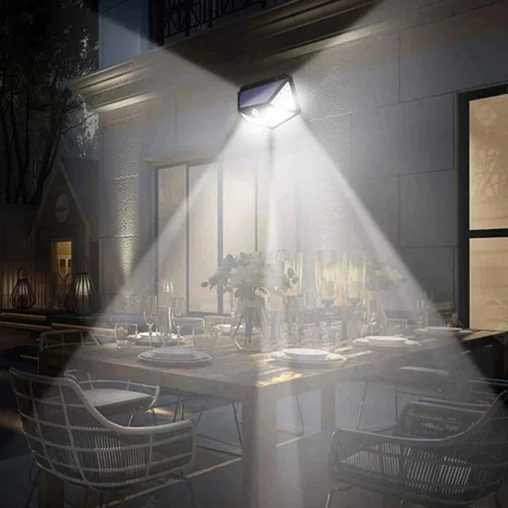 Luminária Solar LED à Prova d'Água para Jardim - Iluminação Externa Eficiente