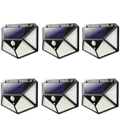 Luminária Solar LED à Prova d'Água para Jardim - Iluminação Externa Eficiente