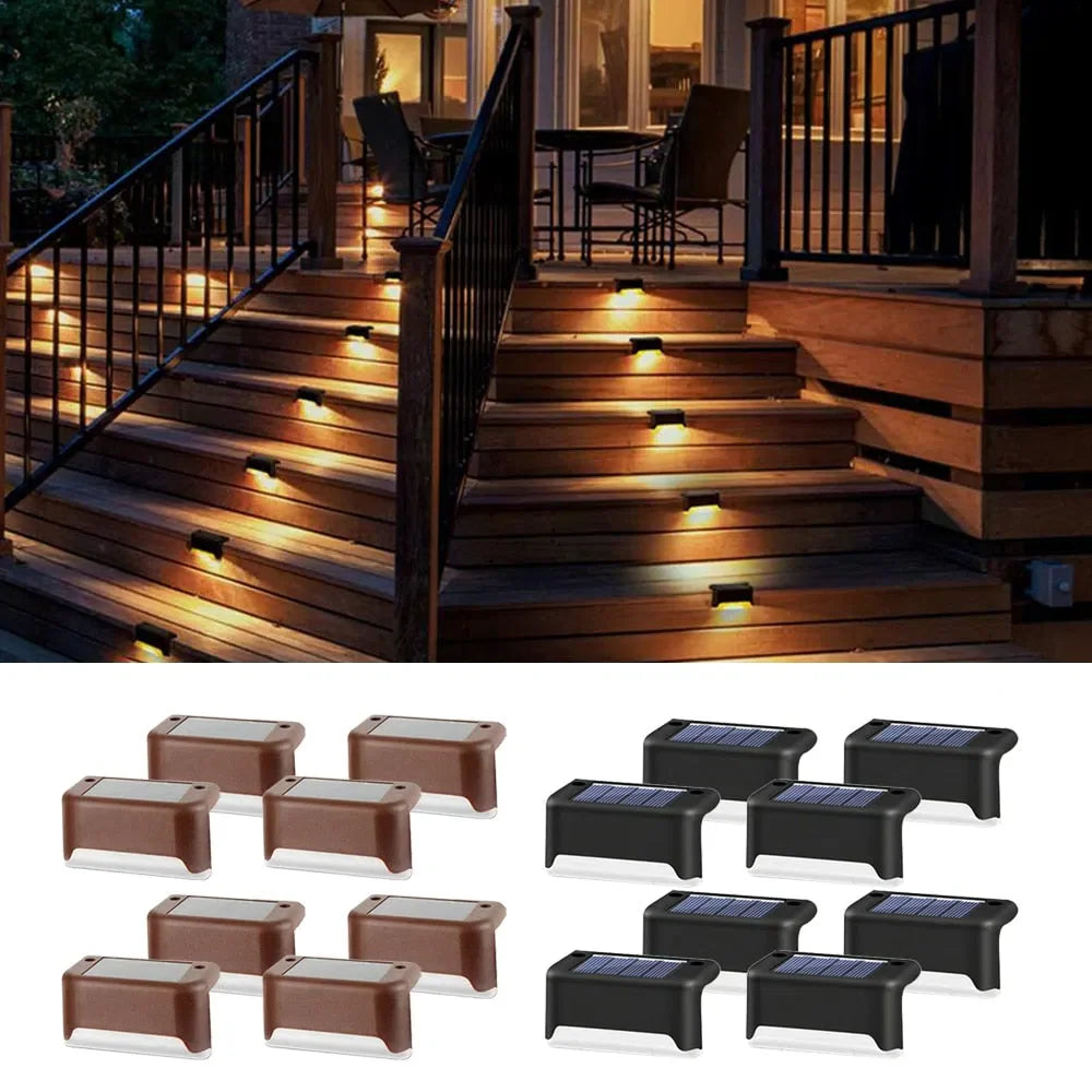 Luminária Solar LED para Jardim à Prova d'Água - Iluminação Externa Eficiente