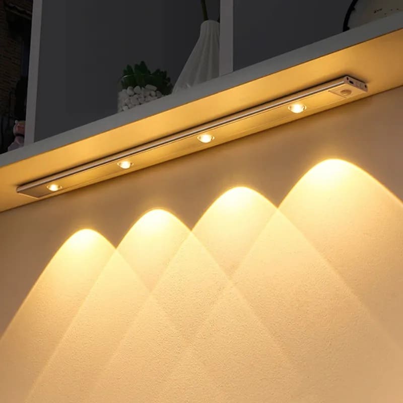 Luminária de LED Magnética com Sensor de Movimento para Iluminação Automática