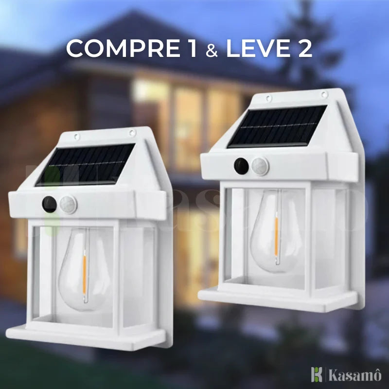 Luminária de Led Solar Inteligente à Prova d'Água - Iluminação Ecológica para Exteriores