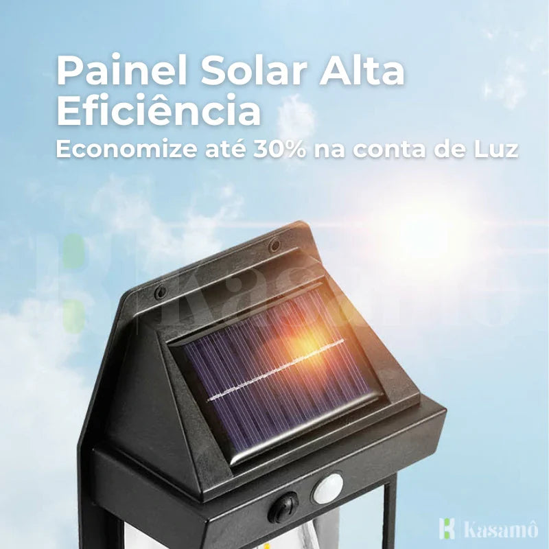 Luminária de Led Solar Inteligente à Prova d'Água - Iluminação Ecológica para Exteriores