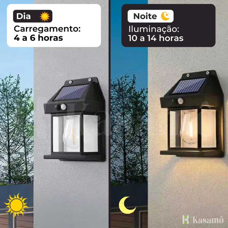 Luminária de Led Solar Inteligente à Prova d'Água - Iluminação Ecológica para Exteriores