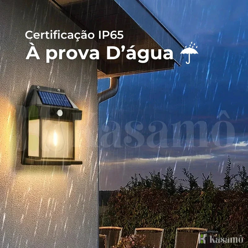 Luminária de Led Solar Inteligente à Prova d'Água - Iluminação Ecológica para Exteriores