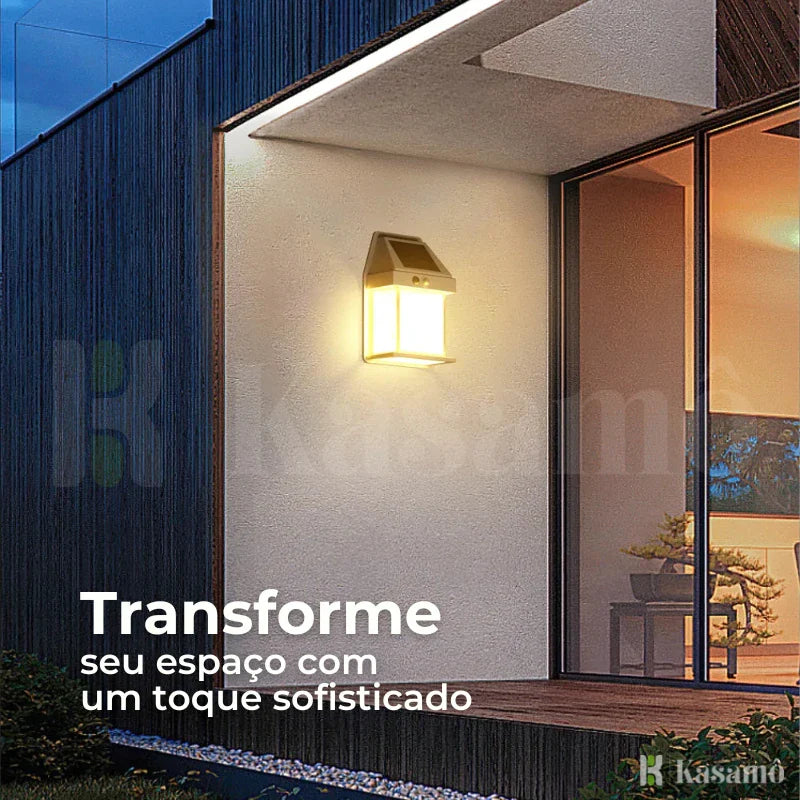 Luminária de Led Solar Inteligente à Prova d'Água - Iluminação Ecológica para Exteriores