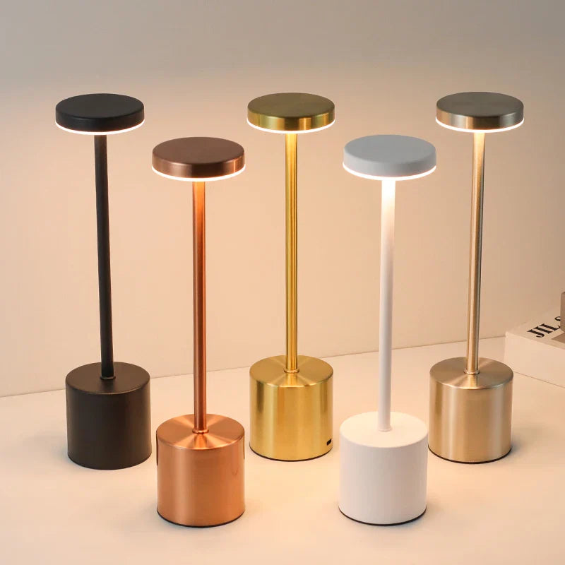 Luminária de Mesa Decorativa Recarregável Sem Fio - Iluminação Moderna
