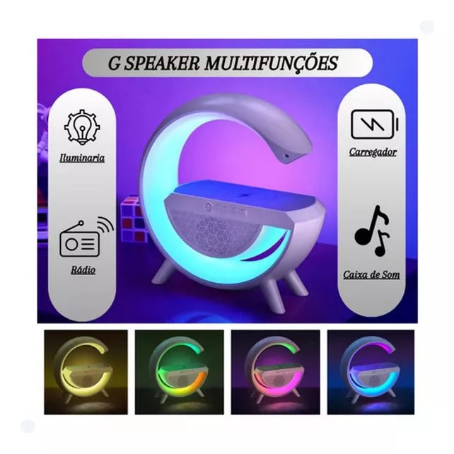 Luminária de Mesa Inteligente com Alto-falante Bluetooth Integrado