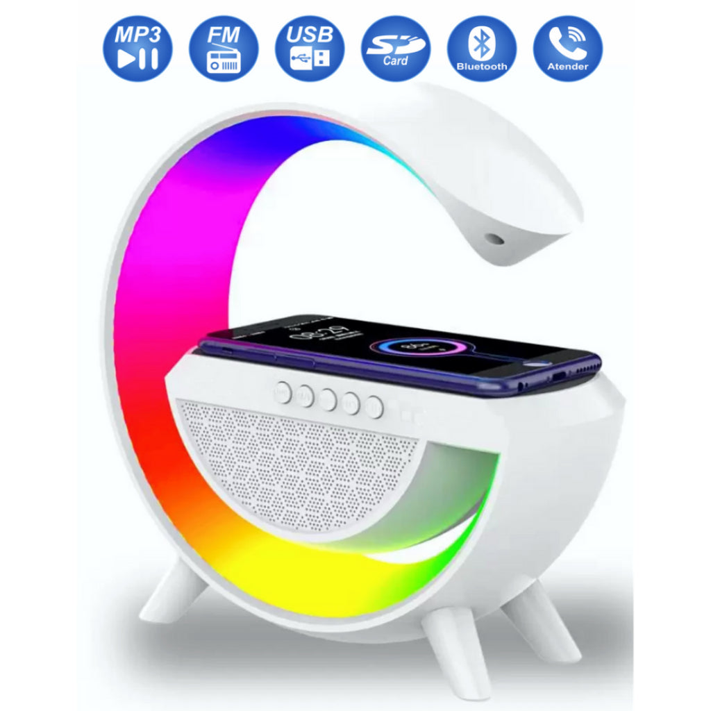 Luminária de Mesa Inteligente com Alto-falante Bluetooth Integrado