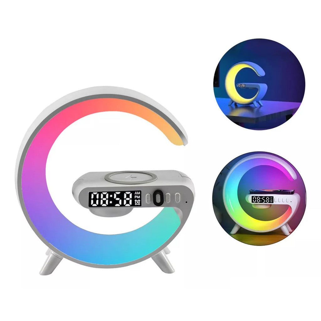 Luminária de Mesa Inteligente com Alto-falante Bluetooth Multifuncional