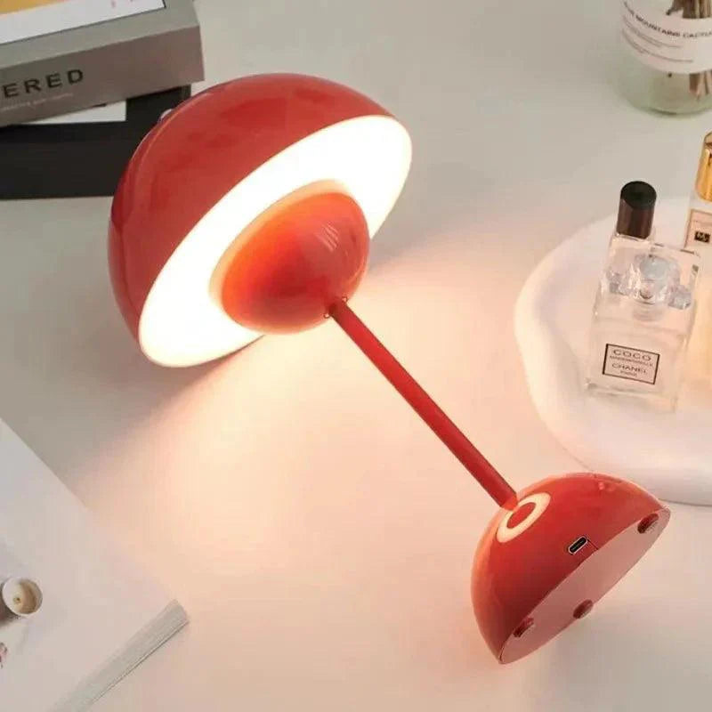 Luminária de Mesa LED Touch Estilo Cogumelo - Iluminação Moderna e Funcional