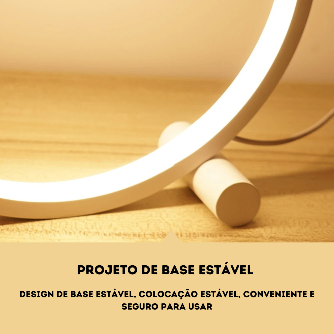 Luminária de Mesa Moderna em Alumínio com Controle Touch