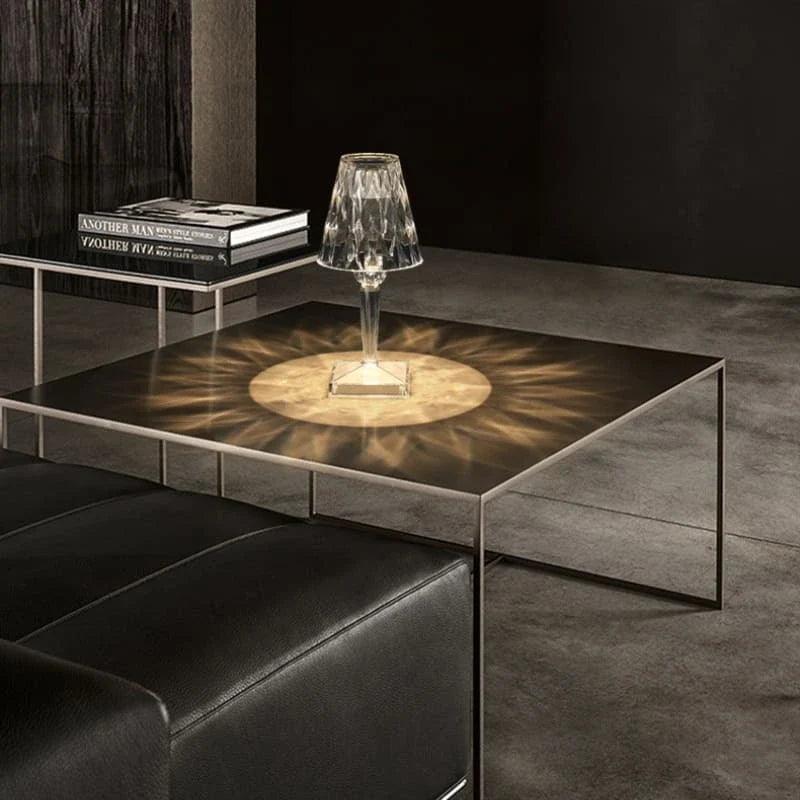 Luminária de Mesa Sem Fio 3 em 1 com Carregador USB e Controle Touch