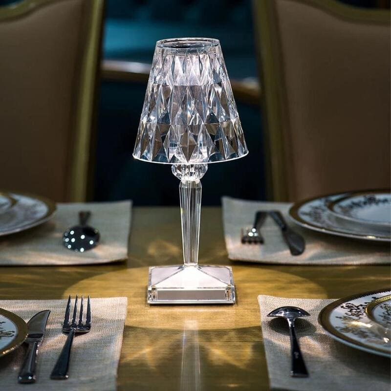 Luminária de Mesa Sem Fio 3 em 1 com Carregador USB e Controle Touch