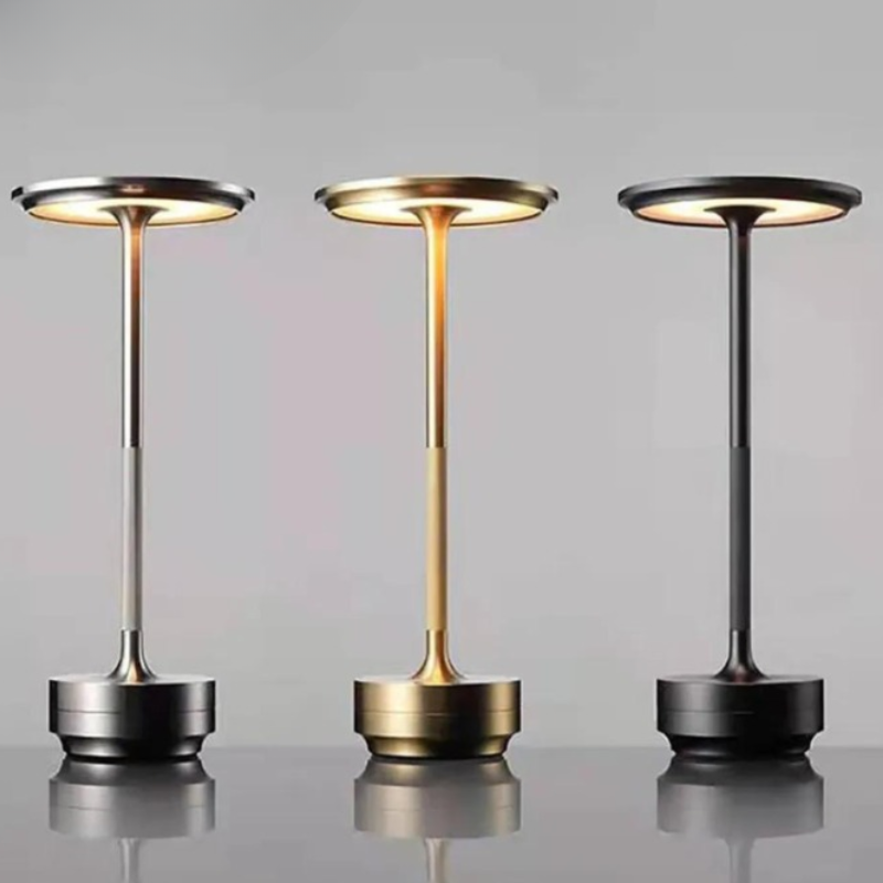Luminária de Mesa Sem Fio com 3 Tons de Luz - Modelo Copenhagen