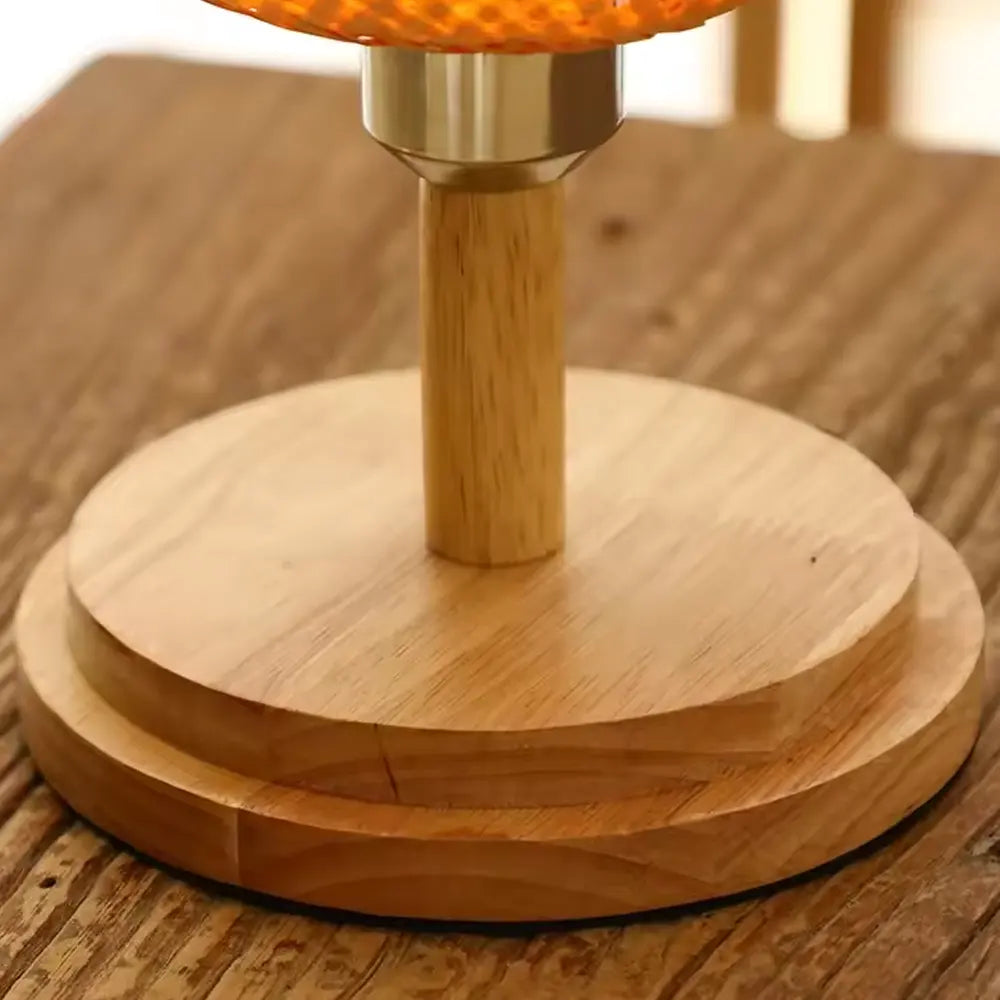 Luminária de Mesa em Bambu e Rattan - Iluminação Decorativa
