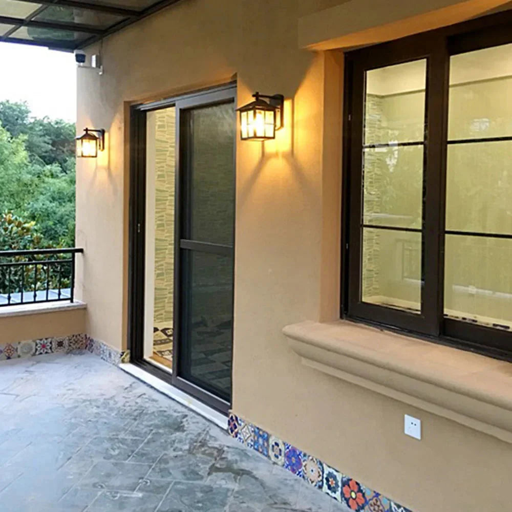 Luminária de Parede Retro Europeia para Iluminação Externa