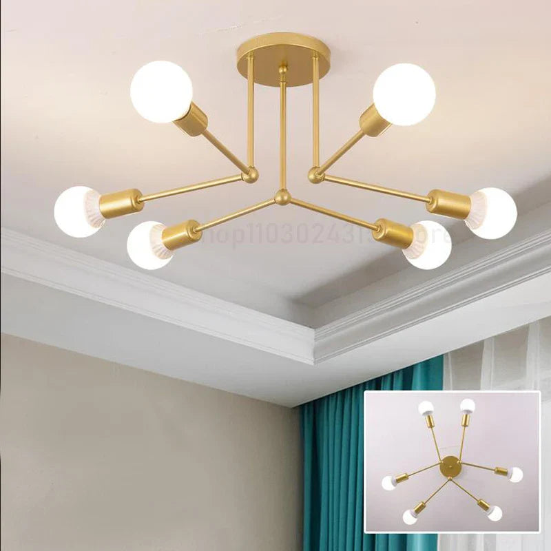 Luminária de Sobrepor Moderna com Lâmpada Exposta - Design Elegante para Iluminação