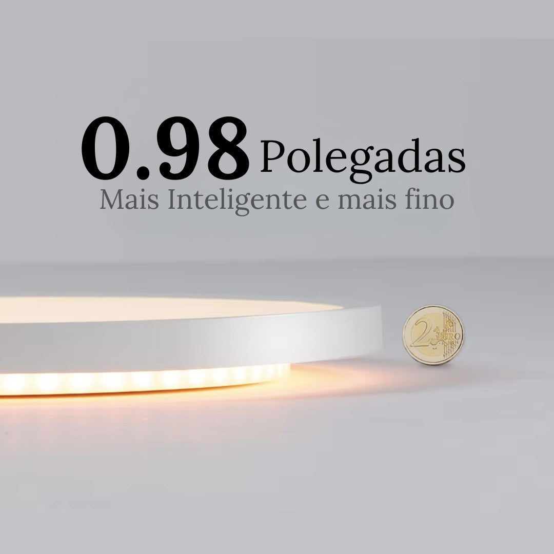 Luminária de Teto LED Redonda Inteligente Compatível com Alexa e Google Home