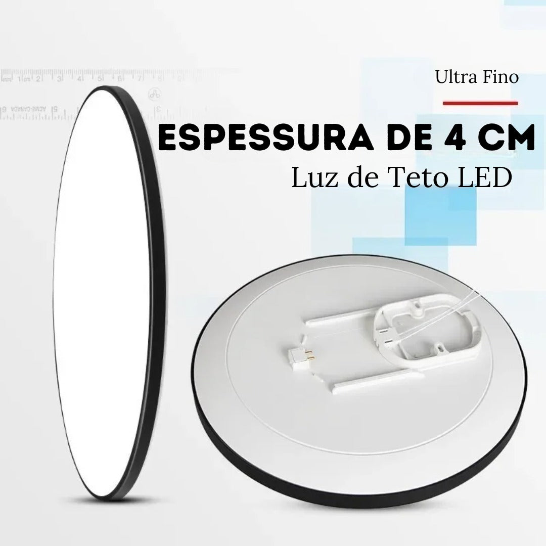 Luminária de Teto LED Redonda Moderna para Sobrepor - Iluminação Elegante