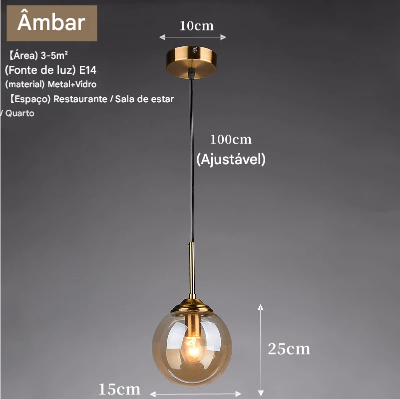 Luminária de Teto Minimalista LED - Pendentes Modernos para Iluminação