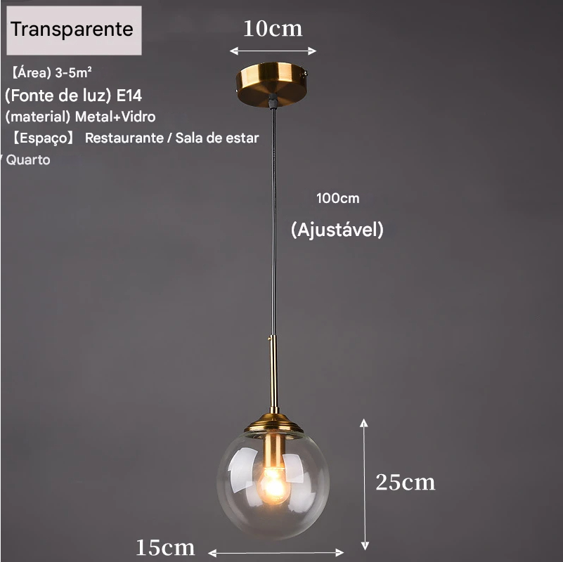 Luminária de Teto Minimalista LED - Pendentes Modernos para Iluminação