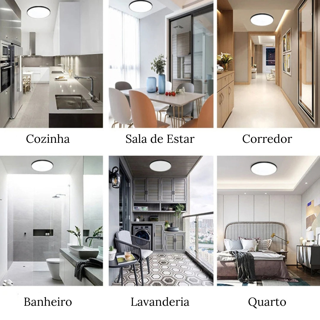 Luminária de Teto Plafon LED Embutir - Iluminação Moderna e Eficiente