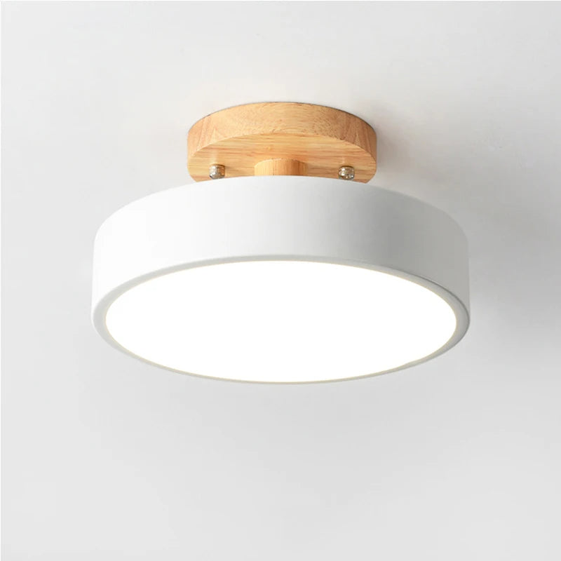 Luminária de Teto Plafon Redondo LED Estilo Nórdico para Iluminação Moderna