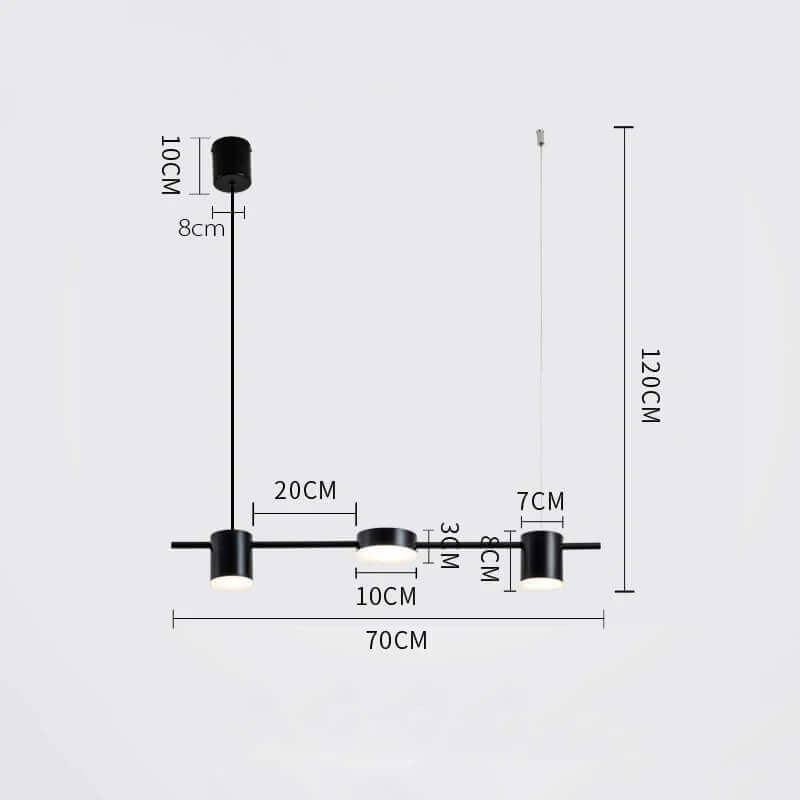 Lustre Moderno para Sala de Estar Saint Louise - Iluminação Elegante e Estilizada