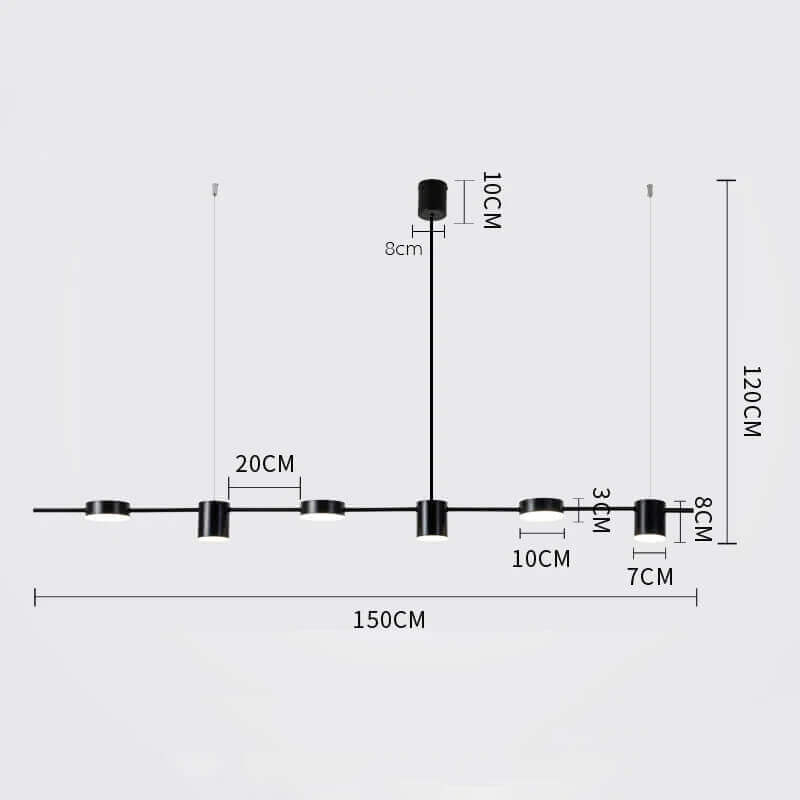 Lustre Moderno para Sala de Estar Saint Louise - Iluminação Elegante e Estilizada