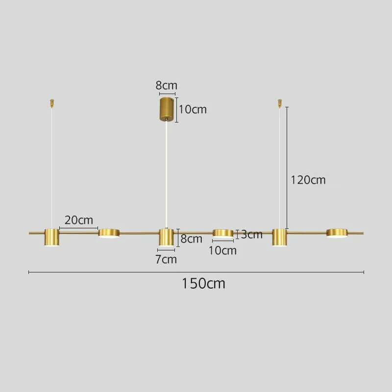 Lustre Moderno para Sala de Estar Saint Louise - Iluminação Elegante e Estilizada