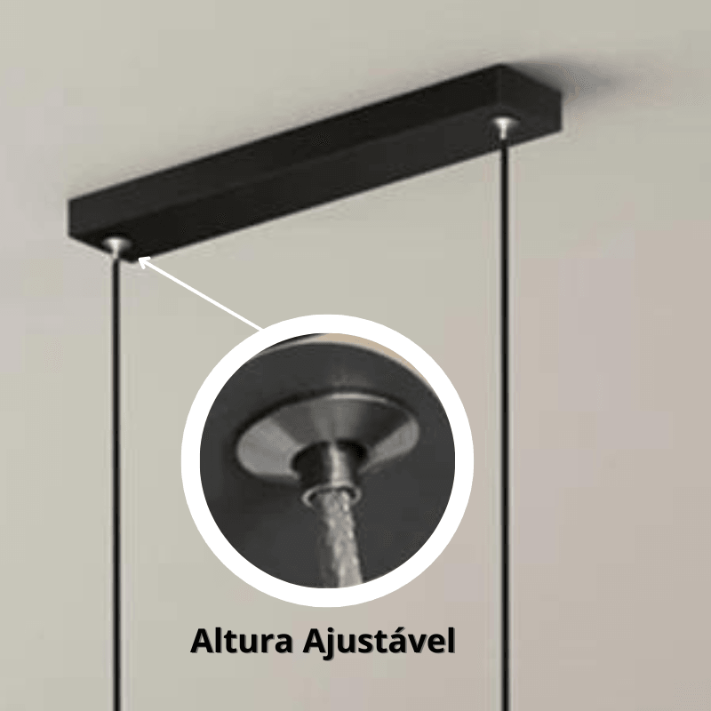 Lustre Pendente Elegante para Sala de Estar - 90 cm de Altura