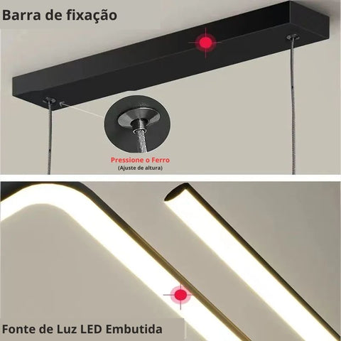 Lustre Pendente Moderno Minimalista de Alta Qualidade
