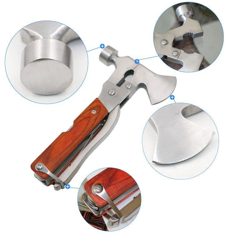 Martelo Multifuncional 11 em 1 com Machadinha Integrada