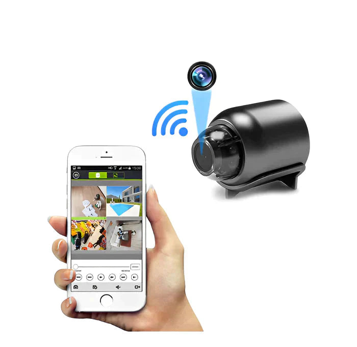 Micro Câmera Espiã WiFi 1080P HD com Visão Noturna - Câmera Secreta Compacta